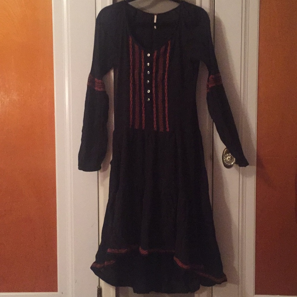 Free people size Small Black high-low dress